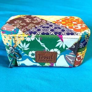 Fossil zippered jewelry box